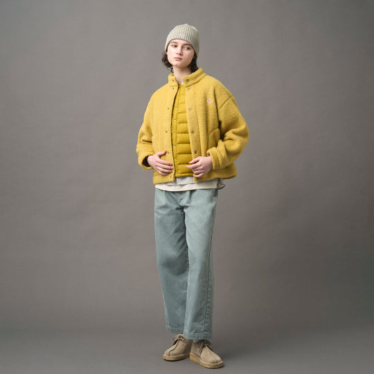 WOMEN'S DOUBLE FACE BOA STAND COLLAR CARDIGAN