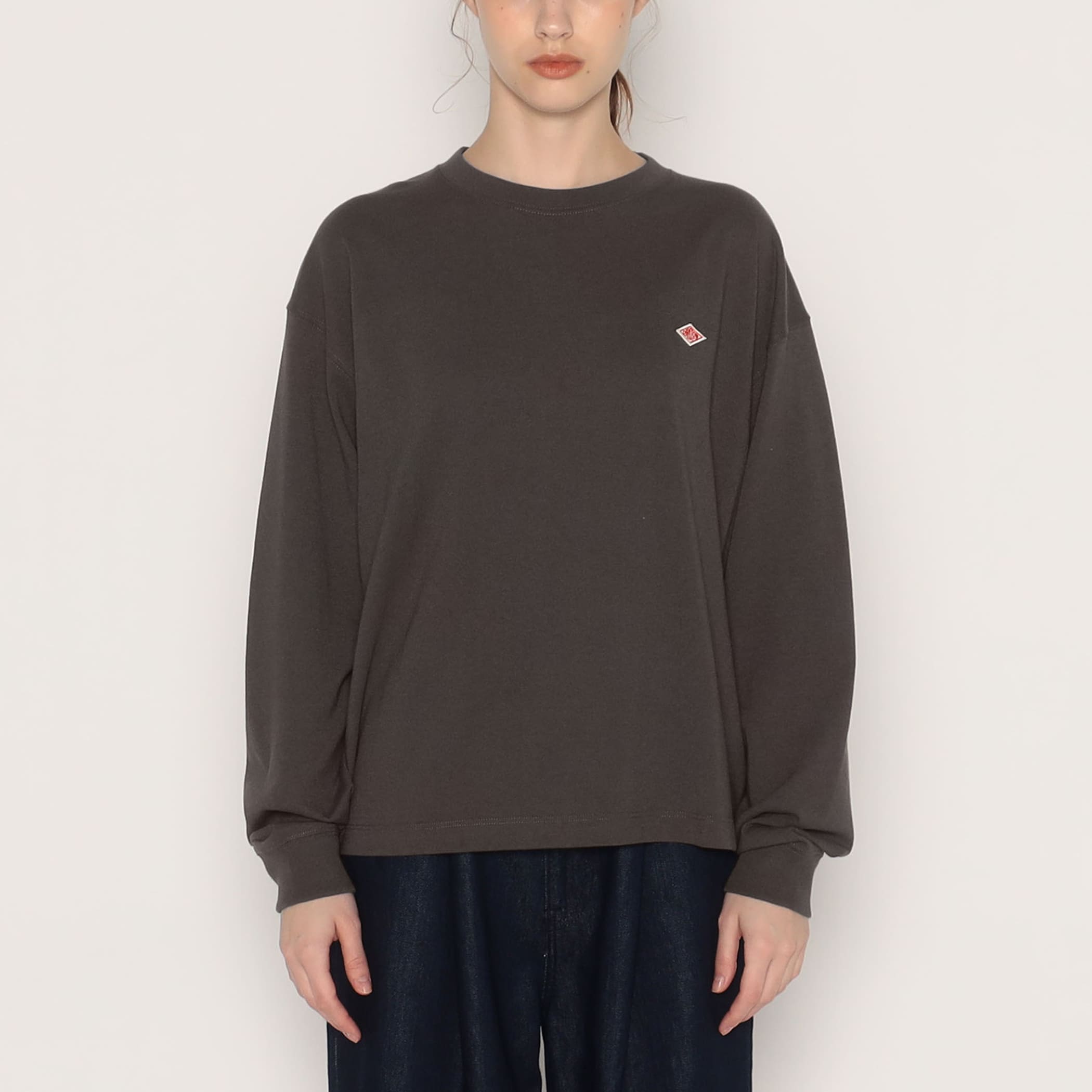 DANTON WOMEN'S LONG SLEEVE T-SHIRT PLAIN