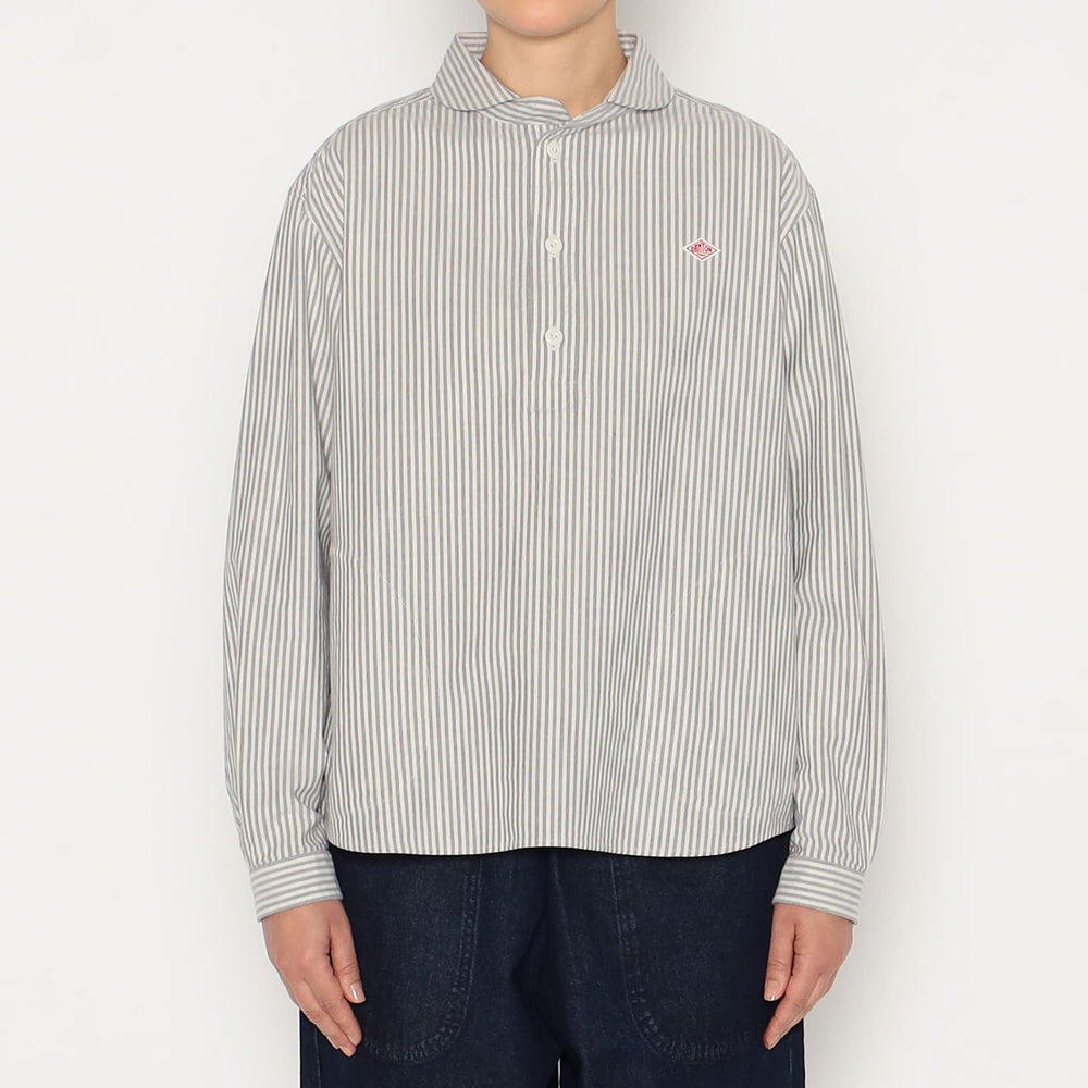 WOMEN'S OXFORD ROUND COLLAR PULLOVER SHIRT PATTERN