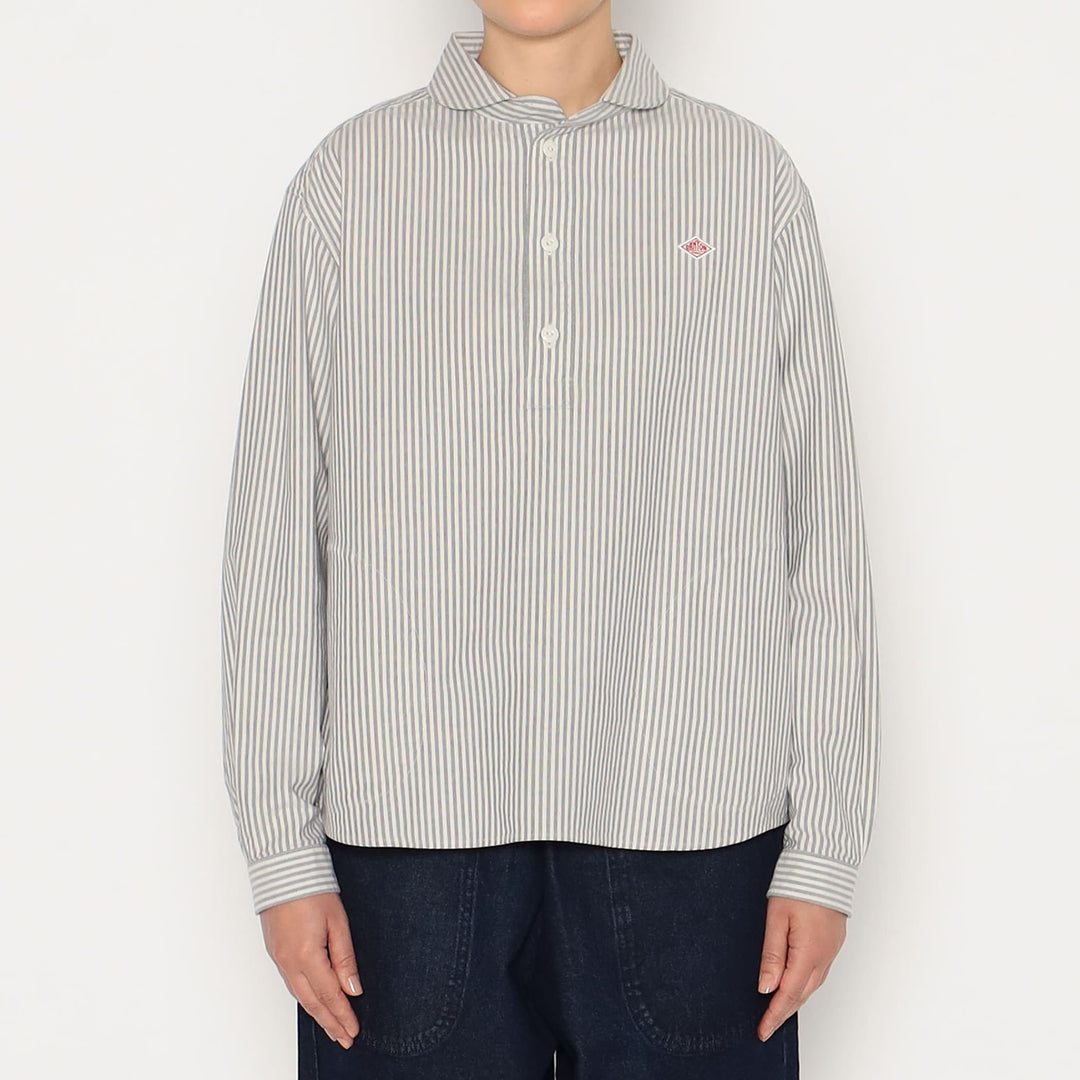 WOMEN'S OXFORD ROUND COLLAR PULLOVER SHIRT PATTERN