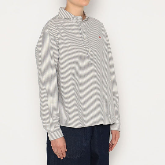 WOMEN'S OXFORD ROUND COLLAR PULLOVER SHIRT PATTERN