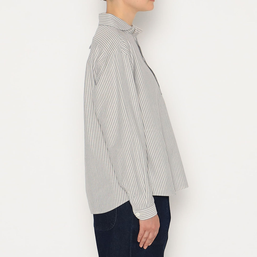 WOMEN'S OXFORD ROUND COLLAR PULLOVER SHIRT PATTERN