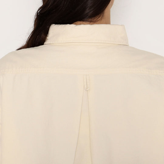 WOMEN'S COTTON FLANNEL ROUND COLLAR PULLOVER SHIRT