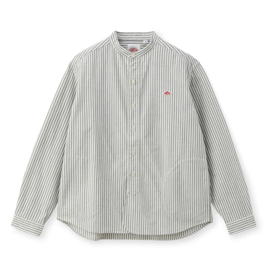 WOMEN'S OXFORD BAND COLLAR SHIRT PATTERN