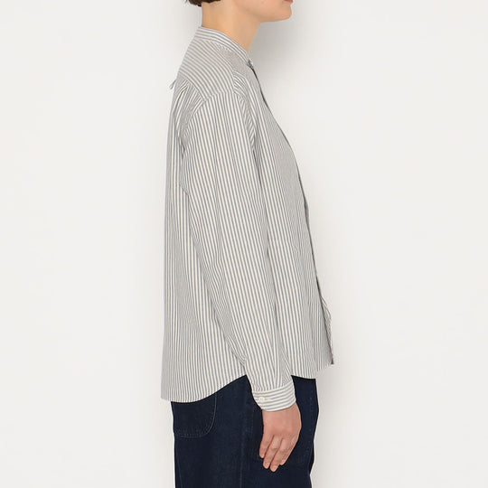 WOMEN'S OXFORD BAND COLLAR SHIRT PATTERN