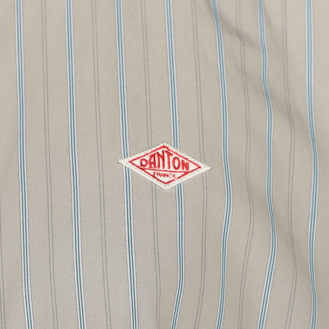 WOMEN'S COTTON POPLIN BAND COLLAR SHIRT