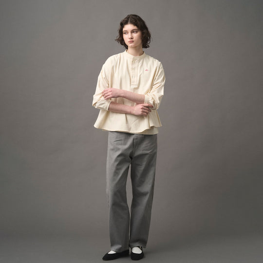 WOMEN'S ORGANIC COTTON HENLEY NECK SHIRT