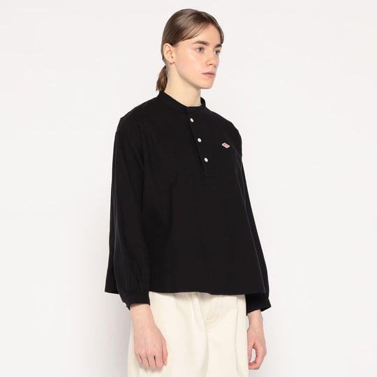 WOMEN'S ORGANIC COTTON HENLEY NECK SHIRT