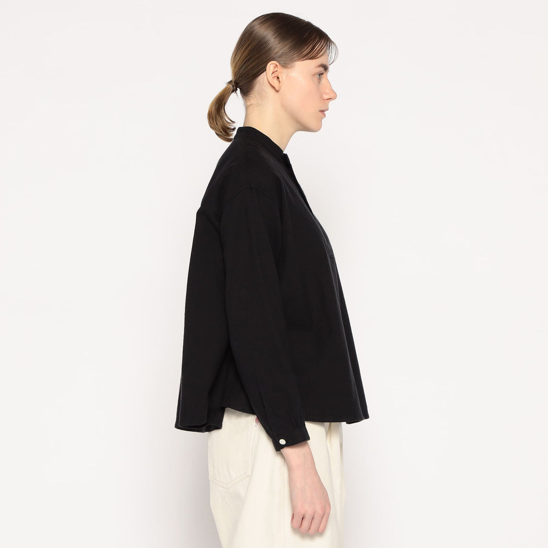 WOMEN'S ORGANIC COTTON HENLEY NECK SHIRT