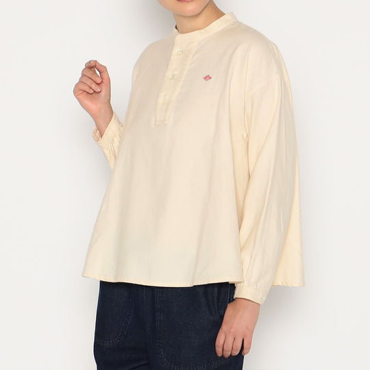 WOMEN'S ORGANIC COTTON HENLEY NECK SHIRT