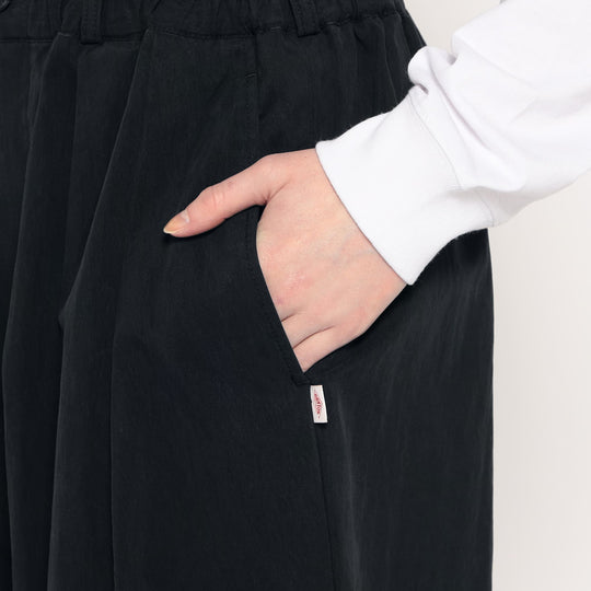 WOMEN'S C/N TWILL DOUBLE PLEATED EASY PANTS