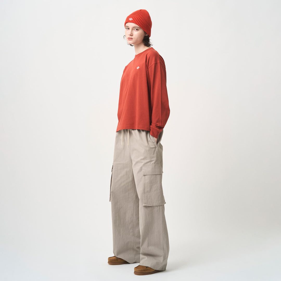 WOMEN'S PEACH SKIN CARGO PANTS