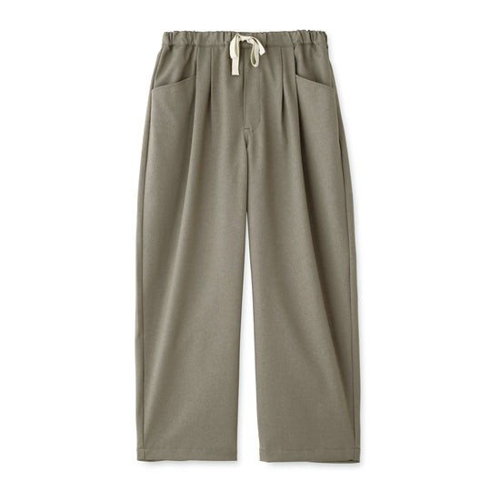 WOMEN'S POLYESTER FLANNEL 2TUCK EASY PANTS