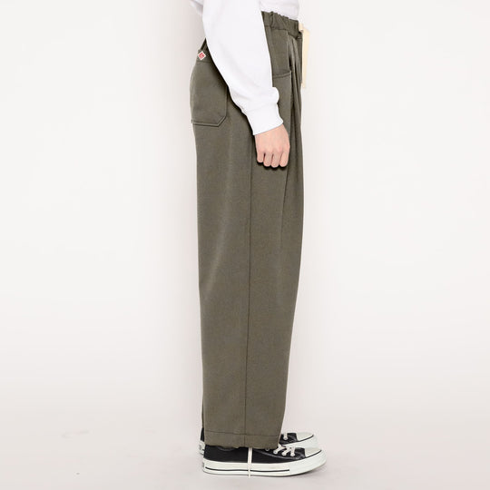 WOMEN'S POLYESTER FLANNEL 2TUCK EASY PANTS