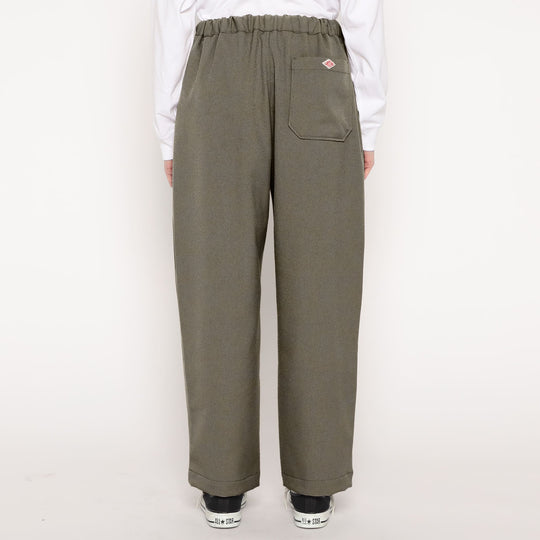 WOMEN'S POLYESTER FLANNEL 2TUCK EASY PANTS