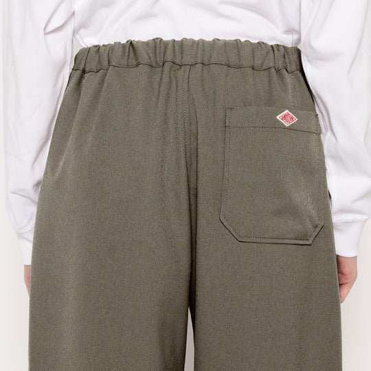 WOMEN'S POLYESTER FLANNEL 2TUCK EASY PANTS