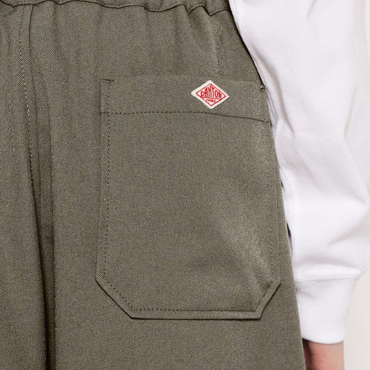 WOMEN'S POLYESTER FLANNEL 2TUCK EASY PANTS