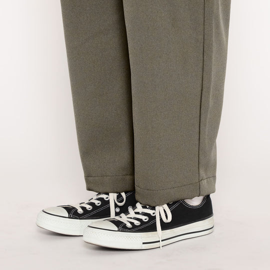 WOMEN'S POLYESTER FLANNEL 2TUCK EASY PANTS