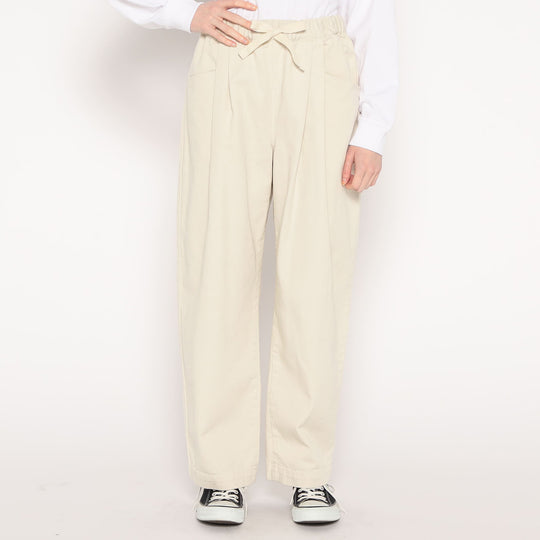 WOMEN'S HEAVY TWILL 2TUCK EASY PANTS