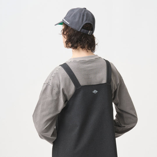 WOMEN'S POLYESTER FLANNEL OVERALLS SKIRT