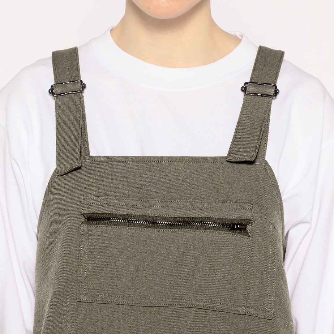 WOMEN'S POLYESTER FLANNEL OVERALLS SKIRT