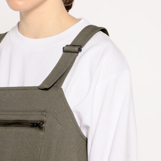 WOMEN'S POLYESTER FLANNEL OVERALLS SKIRT