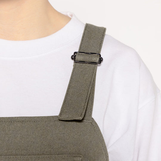 WOMEN'S POLYESTER FLANNEL OVERALLS SKIRT