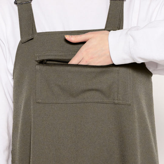 WOMEN'S POLYESTER FLANNEL OVERALLS SKIRT