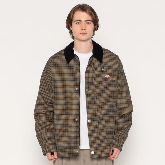 MEN'S NYLON TUSSAH WORK JACKET PLAID