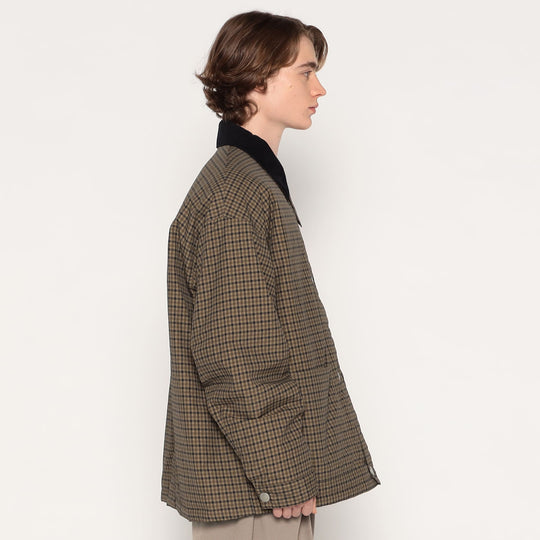 MEN'S NYLON TUSSAH WORK JACKET PLAID