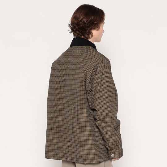 MEN'S NYLON TUSSAH WORK JACKET PLAID