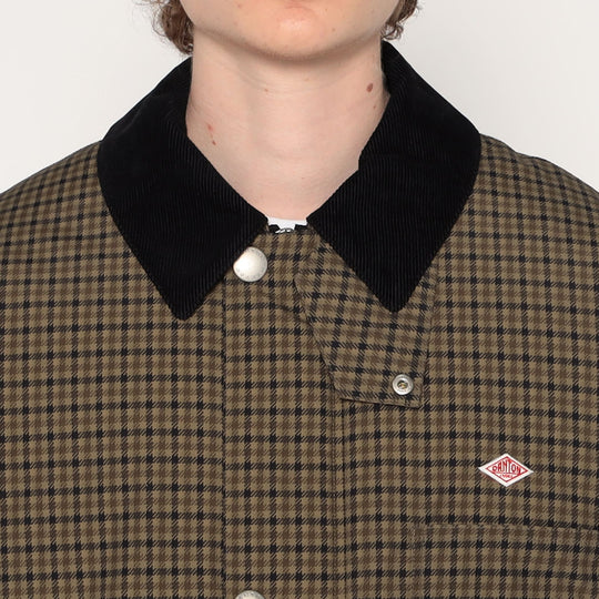 MEN'S NYLON TUSSAH WORK JACKET PLAID