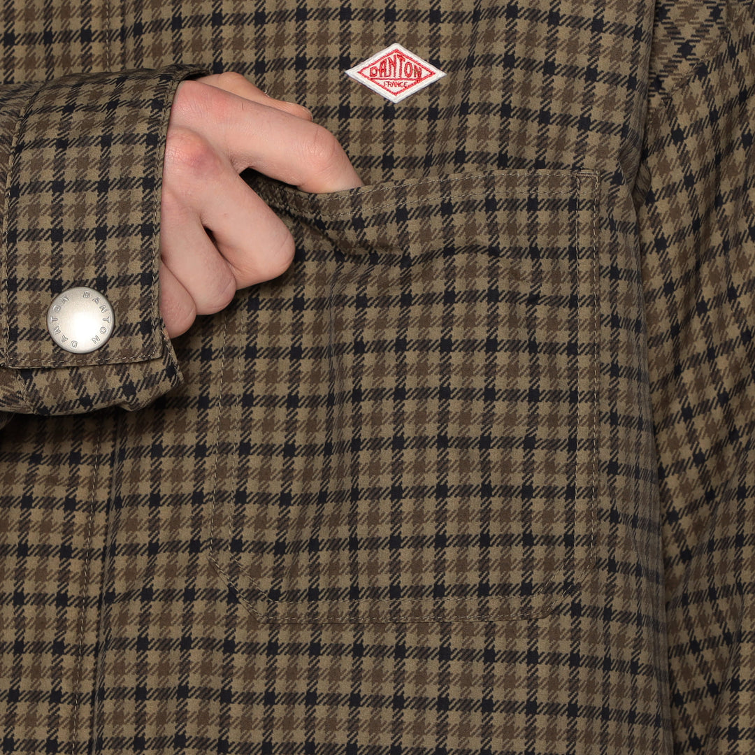 MEN'S NYLON TUSSAH WORK JACKET PLAID