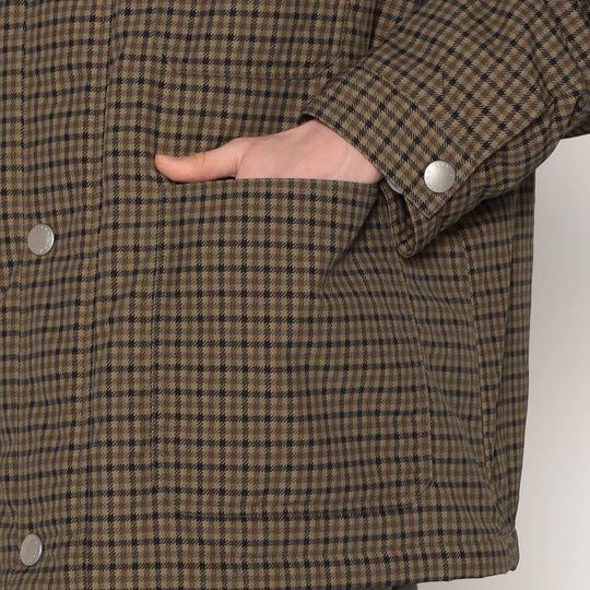 MEN'S NYLON TUSSAH WORK JACKET PLAID