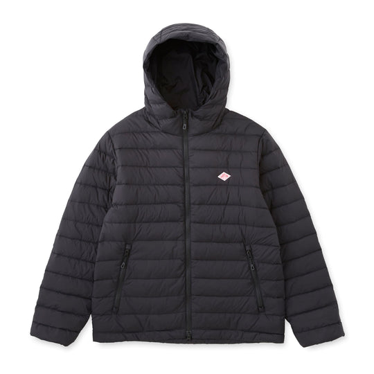 MEN'S NYLON TAFFETA MIDDLE DOWN HOODED JACKET