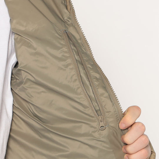 MEN'S NYLON TAFFETA MIDDLE DOWN HOODED JACKET