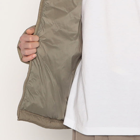 MEN'S NYLON TAFFETA MIDDLE DOWN HOODED JACKET