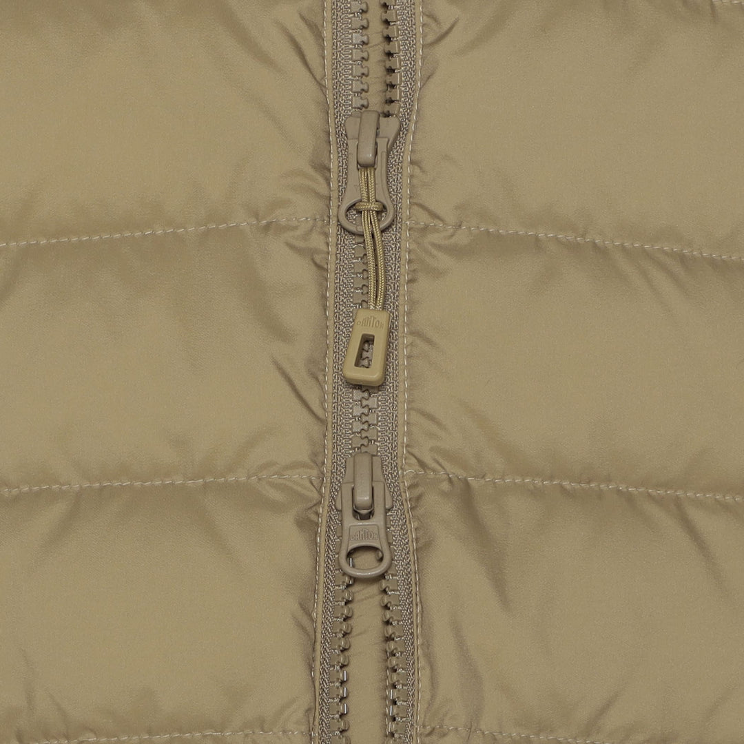 MEN'S NYLON TAFFETA MIDDLE DOWN HOODED JACKET