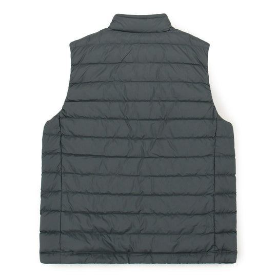 MEN'S NYLON TAFFETA MIDDLE DOWN STAND COLLAR VEST