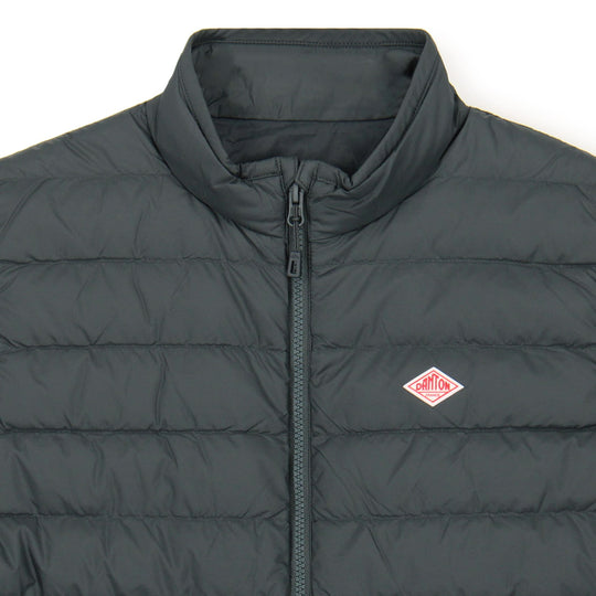 MEN'S NYLON TAFFETA MIDDLE DOWN STAND COLLAR VEST