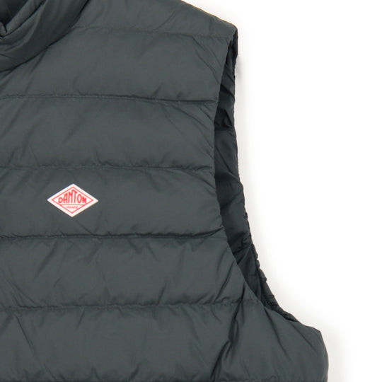 MEN'S NYLON TAFFETA MIDDLE DOWN STAND COLLAR VEST