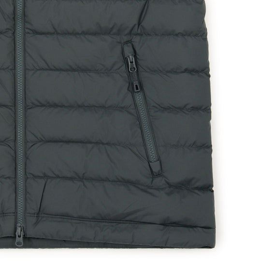 MEN'S NYLON TAFFETA MIDDLE DOWN STAND COLLAR VEST