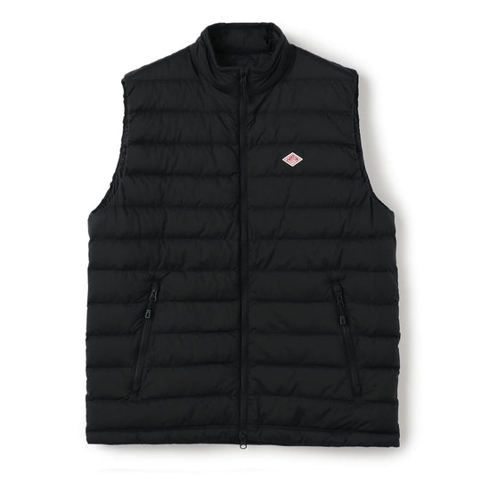 MEN'S NYLON TAFFETA MIDDLE DOWN STAND COLLAR VEST