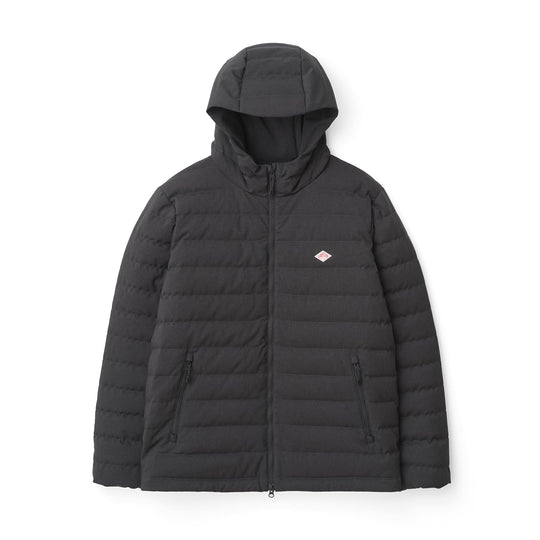 MEN'S WOOL LIKE POLYESTER MIDDLE DOWN HOODED JACKET