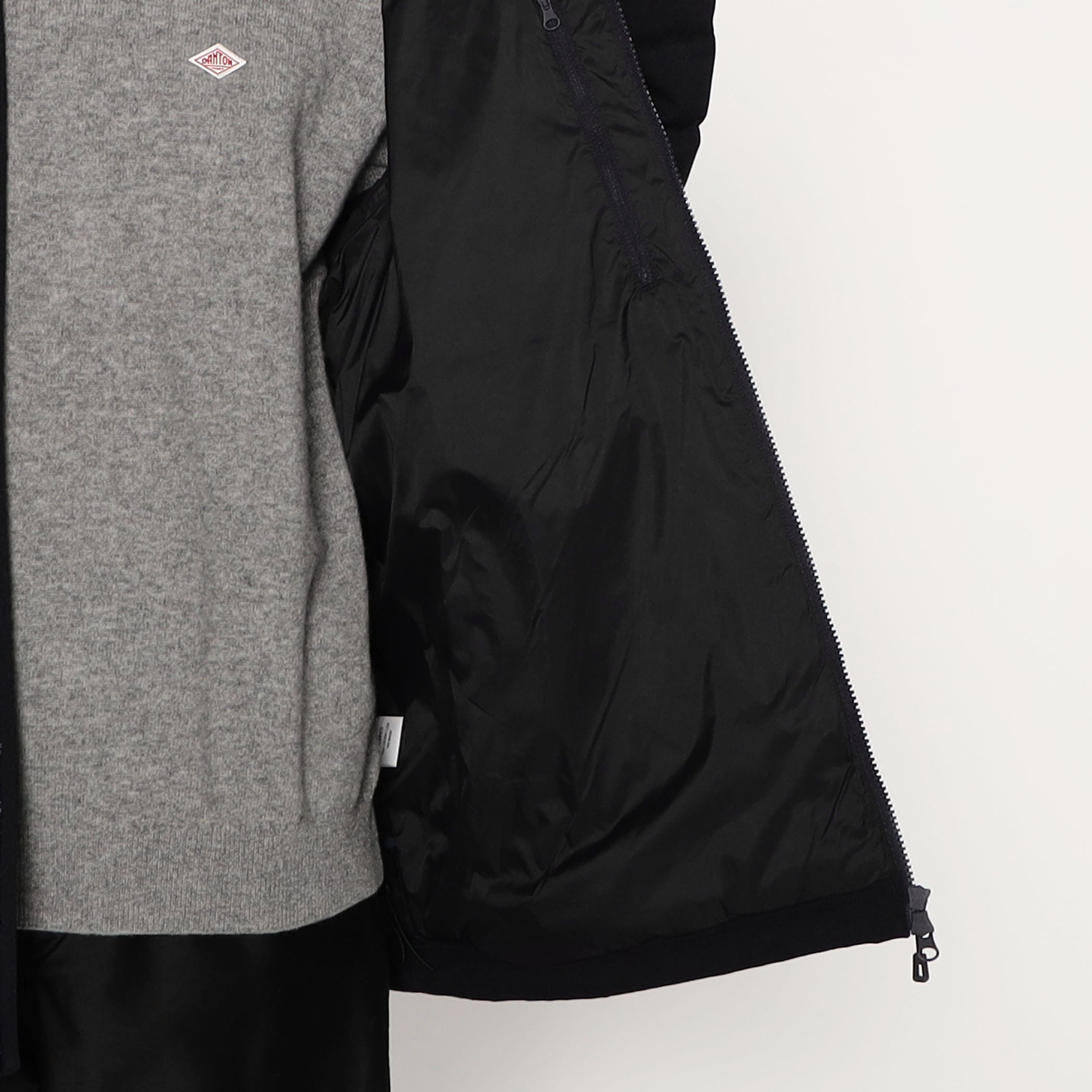 DANTON MEN'S WOOL LIKE POLYESTER MIDDLE DOWN HOODED JACKET