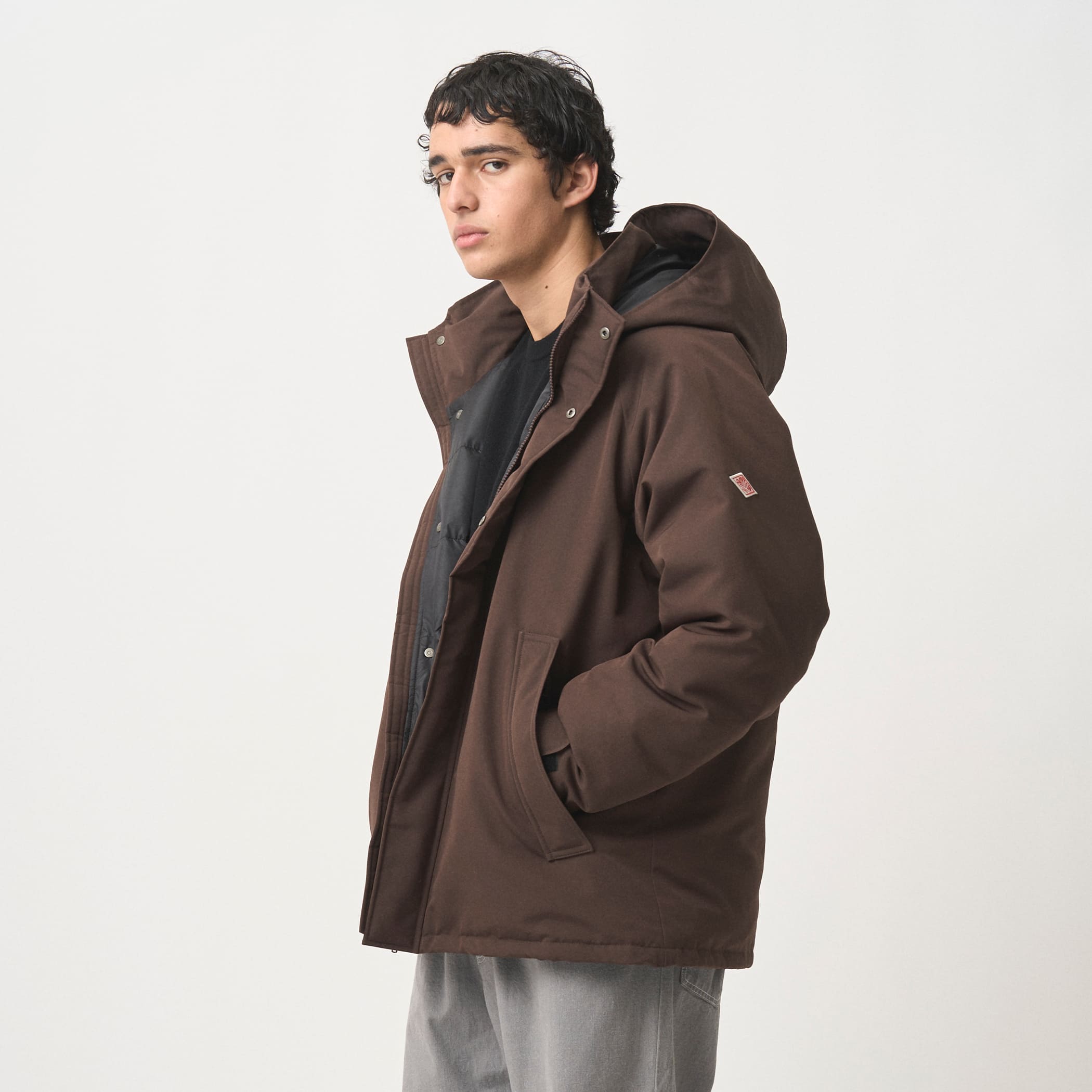 ジャケット・アウター DANTON DOWN ARMY HOODED JACKET DANTON MEN'S ARMY HOODED DOWN JACKET