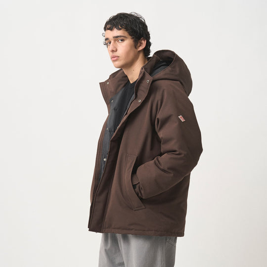 MEN'S ARMY HOODED DOWN  JACKET