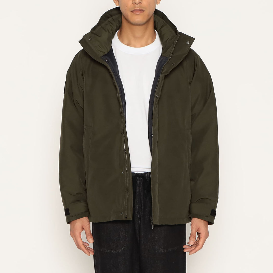 MEN'S ARMY HOODED DOWN  JACKET