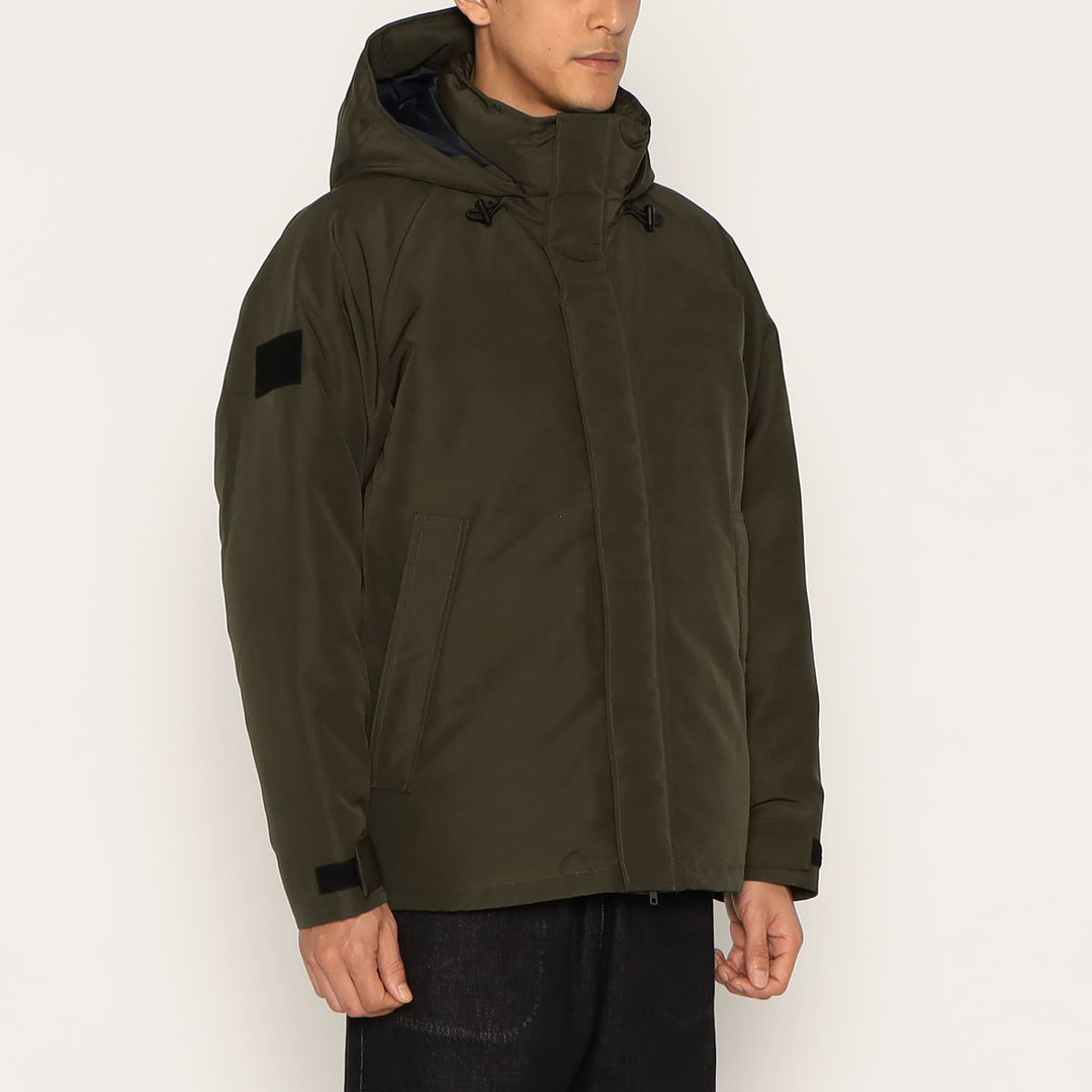 MEN'S ARMY HOODED DOWN  JACKET