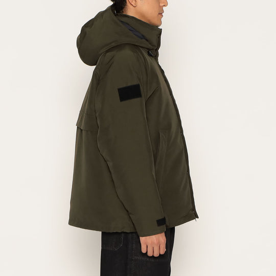 MEN'S ARMY HOODED DOWN  JACKET